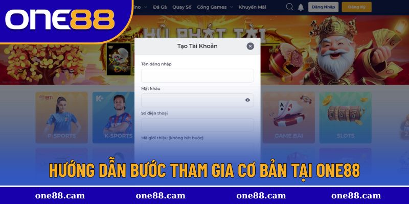 Hướng dẫn bước tham gia cơ bản tại One88